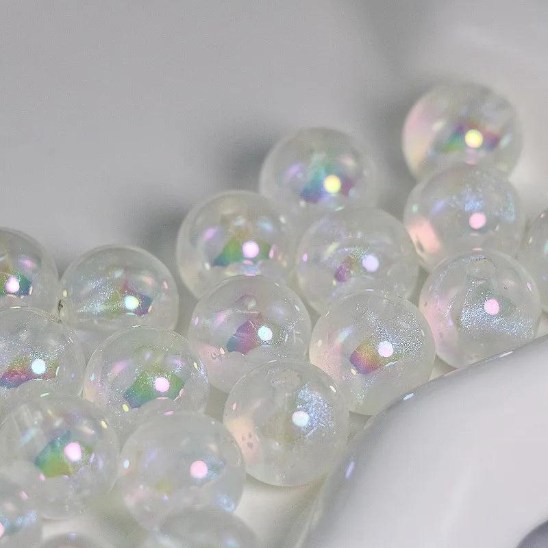 UV Glitter Beads Glow Bracelet Necklace DIY Decoration Manicure Ornaments