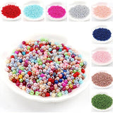 Round ABS Pearl Beads For Craft DIY Sewing 29pcs