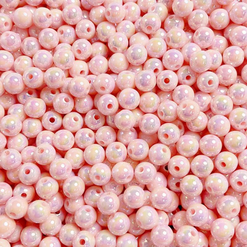 Acrylic Spacer Round Beads 30pcs 8/10/12mm