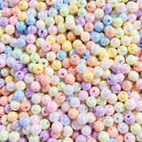 Acrylic Spacer Round Beads 30pcs 8/10/12mm