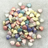 30-120pcs 11mm Heart Shape Acrylic Spacer Beads for Jewelry Making DIY