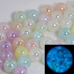 Mermaid Glow Glitter Beads DIY Jewelry Earrings Necklace Decor Phone Chain