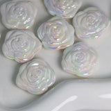 AB Rose Flower Beads DIY Crafts Decoration Phone Chain Keychain