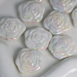 AB Rose Flower Beads DIY Crafts Decoration Phone Chain Keychain