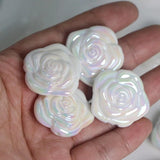 AB Rose Flower Beads DIY Crafts Decoration Phone Chain Keychain