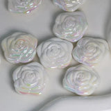AB Rose Flower Beads DIY Crafts Decoration Phone Chain Keychain