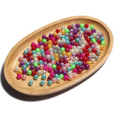 100PCS 8mm NO HOLE ABS Pearl Beads for Clothing Making