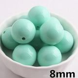 50pcs 8mm Round Acrylic Beads for DIY Jewelry Making Bracelet Necklace