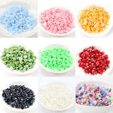 AB Half Round Acrylic Pearl Beads for DIY Jewelry Nail Art 3-14mm
