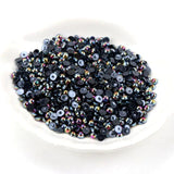 AB Half Round Acrylic Pearl Beads for DIY Jewelry Nail Art 3-14mm