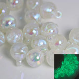 Round Luminous Glow Beads for Jewelry Making DIY Decorations