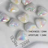 Love Heart Beads Jewelry Making DIY Phone Chain Keychain Bracelet