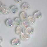 Colorful Cockles Peach Heart Beads Jewelry Making DIY Decorations