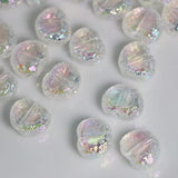 Colorful Cockles Peach Heart Beads Jewelry Making DIY Decorations