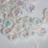 Colorful Cockles Peach Heart Beads Jewelry Making DIY Decorations