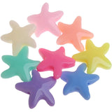 50 Mixed Pastel Acrylic Shape Beads Kids Craft