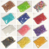 1100pcs Mixed Size AB Round Acrylic Beads Straight Hole DIY Bracelet Jewelry