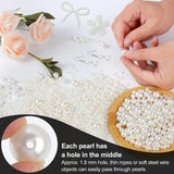 ABS Pearl Straight Hole 3-12mm DIY Round Bead for Jewelry Making