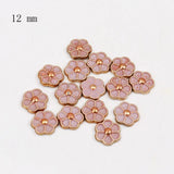 50pcs Half Round Alien Pearls Art Flatback Rhinestones for DIY Shoes Phone MZ516