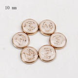 50pcs Half Round Alien Pearls Art Flatback Rhinestones for DIY Shoes Phone MZ516