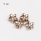 50pcs Half Round Alien Pearls Art Flatback Rhinestones for DIY Shoes Phone MZ516