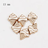 50pcs Half Round Alien Pearls Art Flatback Rhinestones for DIY Shoes Phone MZ516