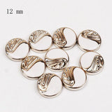 50pcs Half Round Alien Pearls Art Flatback Rhinestones for DIY Shoes Phone MZ516