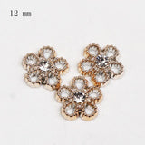 50pcs Half Round Alien Pearls Art Flatback Rhinestones for DIY Shoes Phone MZ516