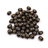 30/50Pcs Retro Bronzing Acrylic Beads DIY Crafts Jewelry Necklace Earrings