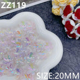 10pcs 20mm Gradual Six Petal Flower Acrylic DIY Jewelry Accessories