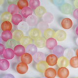 Matte Rubber Beads For DIY Jewelry Making Bracelet Necklace Earrings