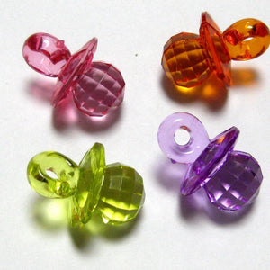 Transparent Acrylic Baby Nipple Charms - DIY Crafting Supplies