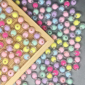 Acrylic Frosted Round Beads Loose Beads DIY Jewelry