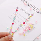 Acrylic Frosted Round Beads Loose Beads DIY Jewelry