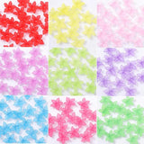 50g Transparent AB Plated Pearl Charm Beads Acrylic Cabbage Leaf Petal Pendant
