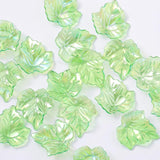 50g Transparent AB Plated Pearl Charm Beads Acrylic Cabbage Leaf Petal Pendant