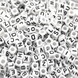 500pcs Mixed Alphabet Acrylic Beads DIY Accessories 6x6mm