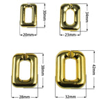 20pcs Large U-shape Acrylic Chain Beads Metallic Chain Link Open Ring DIY Dress