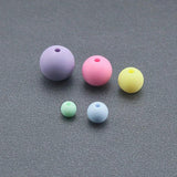 6-14mm Macaron Matte Acrylic Loose Beads For Jewelry Bracelet Necklace Crafts