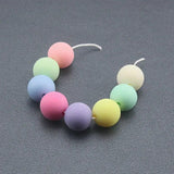 6-14mm Macaron Matte Acrylic Loose Beads For Jewelry Bracelet Necklace Crafts