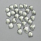 DIY Clear Acrylic Faceted Heart Rhinestone Gems Cabachon 6mm-20mm