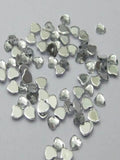 DIY Clear Acrylic Faceted Heart Rhinestone Gems Cabachon 6mm-20mm
