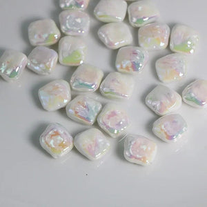 Irregular Wafer Acrylic Stones Beads DIY Jewelry Making Accessories