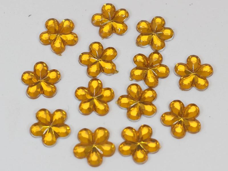 500 Acrylic Flower Rhinestone Gem 10mm Embellishments