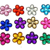500 Acrylic Flower Rhinestone Gem 10mm Embellishments
