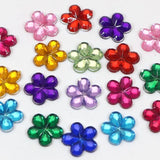 500 Acrylic Flower Rhinestone Gem 10mm Embellishments