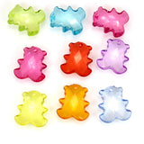 100 Mixed Transparent Acrylic Pendant Shapes DIY