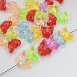 DIY Mixed Colour Acrylic Charm Beads Butterfly Shape