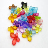 DIY Mixed Colour Acrylic Charm Beads Butterfly Shape