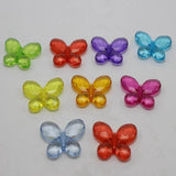 DIY Mixed Colour Acrylic Charm Beads Butterfly Shape